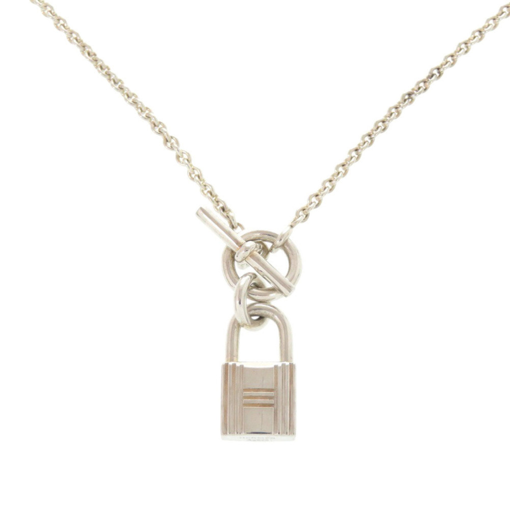 HERMES Silver Necklace